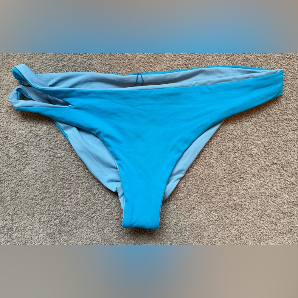 NWOT - L*SPACE Breakers Classic Reversible Bikini Bottom - AURA & ELECTRIC BLUE
